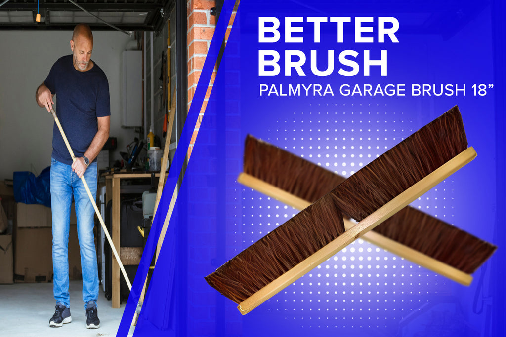 Elevate Your Garage Cleaning with Better Brush Palmyra Garage Brush - 18"