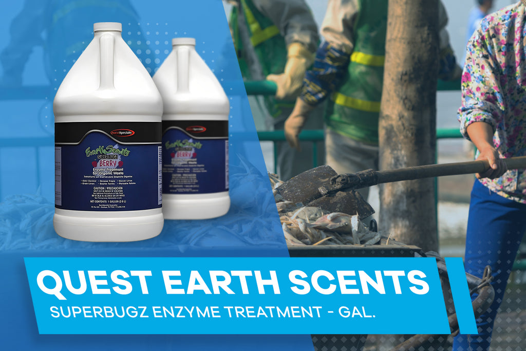 Embrace Natural Cleaning Power with Quest Earth Scents Superbugz Enzyme Treatment - Gal.