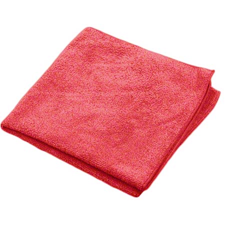 MicroWORKS® Standard Microfiber Towel - 16" x 16", Red