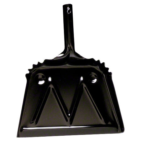 Impact® Black Metal Dust Pan - 12"