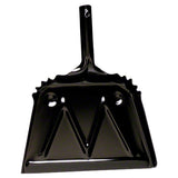 Impact® Black Metal Dust Pan - 12"