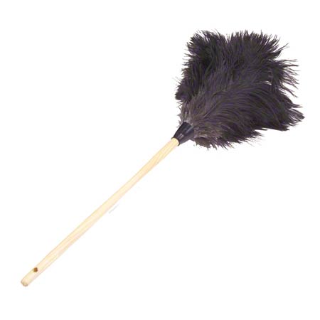 Lambskin Feather Duster Premium Grey Ostrich - 28" Overall