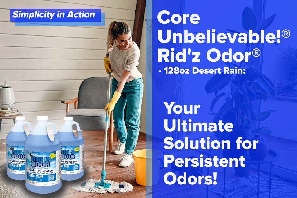 Core Unbelievable!® Rid'z Odor® - 128oz Desert Rain: Your Ultimate Solution for Persistent Odors