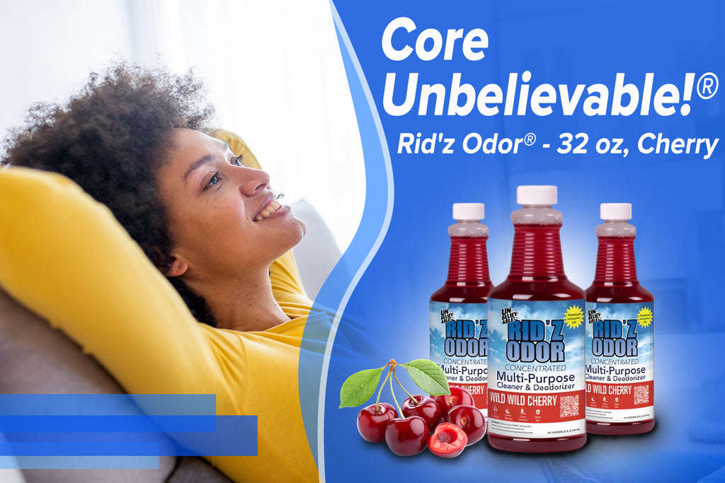 Cherry-pick Perfection: Core Unbelievable!® Rid'z Odor® - 32 oz, Cherry – Redefining Freshness!