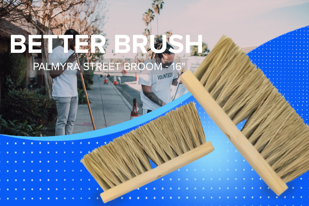 Sweep Smarter, Not Harder: Meet the Better Brush Palmyra Street Broom - 16"