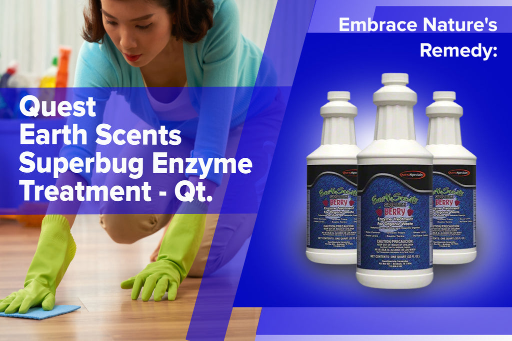 Embrace Nature's Remedy with Quest Earth Scents Superbugz Enzyme Treatment - Qt.