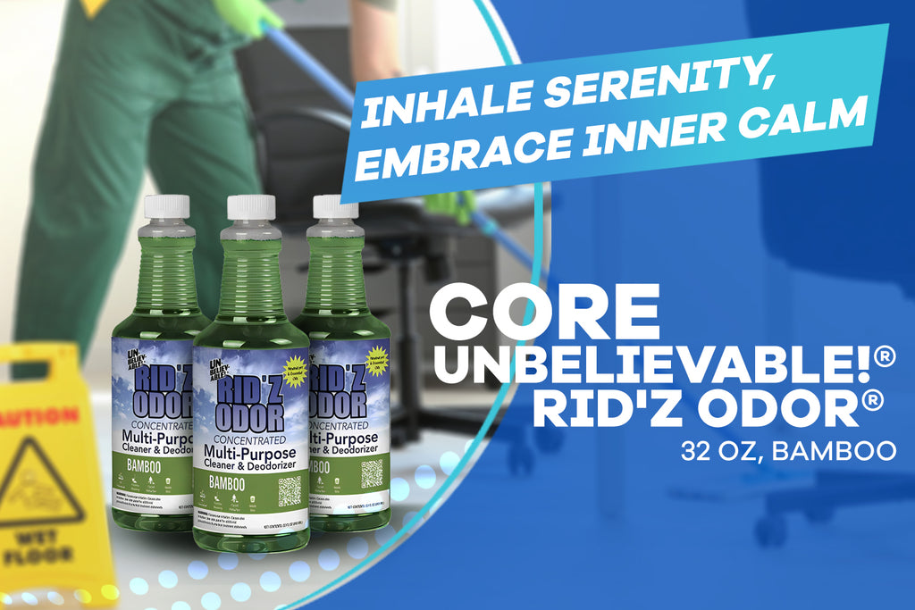 Inhale Serenity, Embrace Inner Calm: Core Unbelievable!® Rid'z Odor® - 32 oz, Bamboo – Unleash Tranquility in Every Breath!
