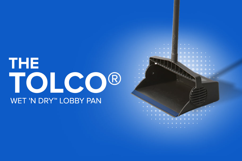 Mastering Messes: The Tolco® Wet 'N Dry™ Lobby Pan – Your Ultimate Wet Spill Cleaning Companion