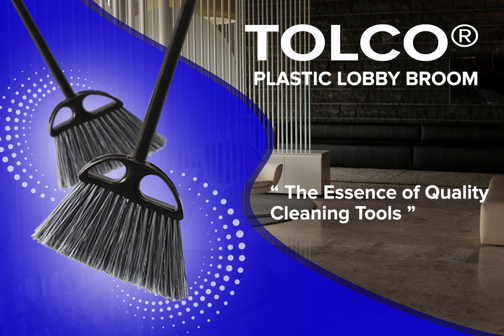 Efficiency Cleaning Redefined: The Tolco® Plastic Lobby Broom