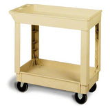 Continental 2 Shelf Utility Cart - Grey