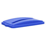 Continental Wall Hugger™ Recycle Lid w/Slot - Blue