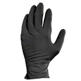 CATCH® Black Nitrile w/Pyramid Grip® Powder Free Glove - XL