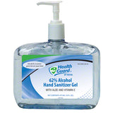 Health Guard® 62% Alcohol Hand Sanitizer Gel - 16 oz. Pump Bottle